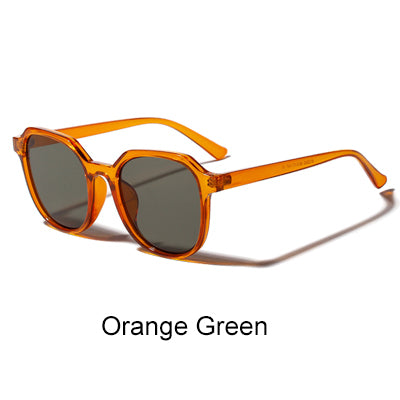 Ralferty Sunglasses Women Brand Designer Basic W813060 Sunglasses Ralferty Orange Green  