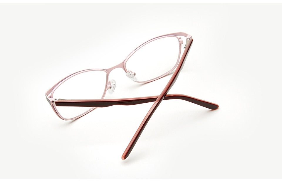 Cosmopolitan Cooper Metal Full Frame Ladies Eyeglasses, Pink/LGun