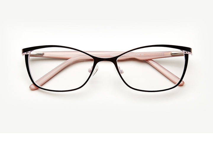 Kansept Metal Glasses Frame Women Cat Eye Eyeglasses Pink Full Twm7559 Frame Kansept   