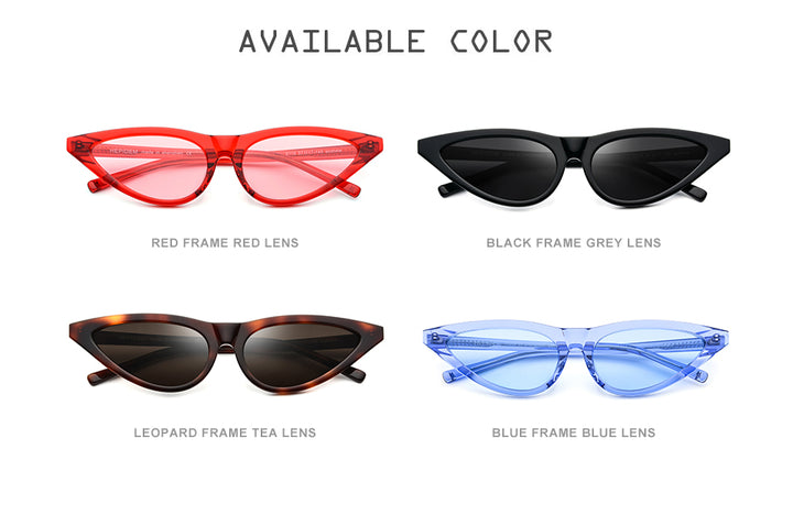 Hepidem Women's Sunglasses Acetate Polarized Transparent Clear Cat Eye T9115 Sunglasses Hepidem   