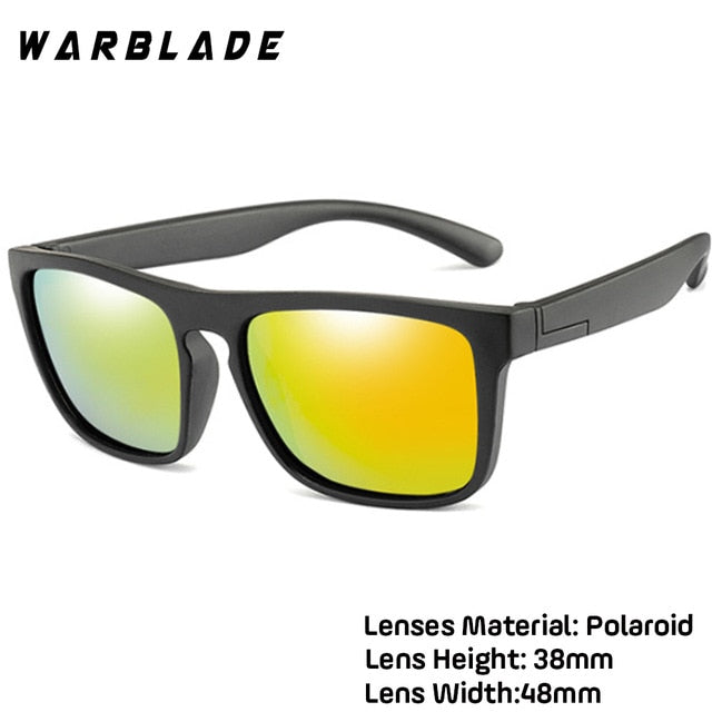 Wbl Kids Polarized Sunglasses Heart Girls Boys Silicone Mirror Tr90 R04-B Sunglasses Warblade black yellow R03  