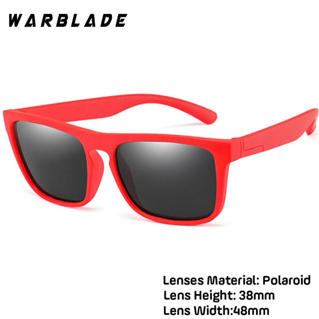 Wbl Kids Polarized Sunglasses Heart Girls Boys Silicone Mirror Tr90 R04-B Sunglasses Warblade red gray R03  