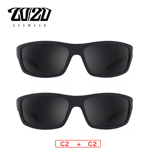 20/20 Polarized Sunglasses Men Square Sunglasses 20/20 C2-C2  