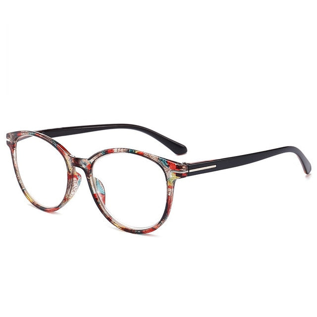 Lonsy Unisex Full Rim Round Square Polycarbonate Reading Glasses F146 Reading Glasses Lonsy +100 TEA 