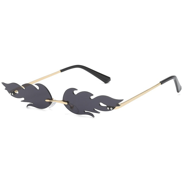 Luxury Cat Eye Sunglasses Women Brand Designer Men Small Metal Shades S9026 Sunglasses Luxury Brand black  