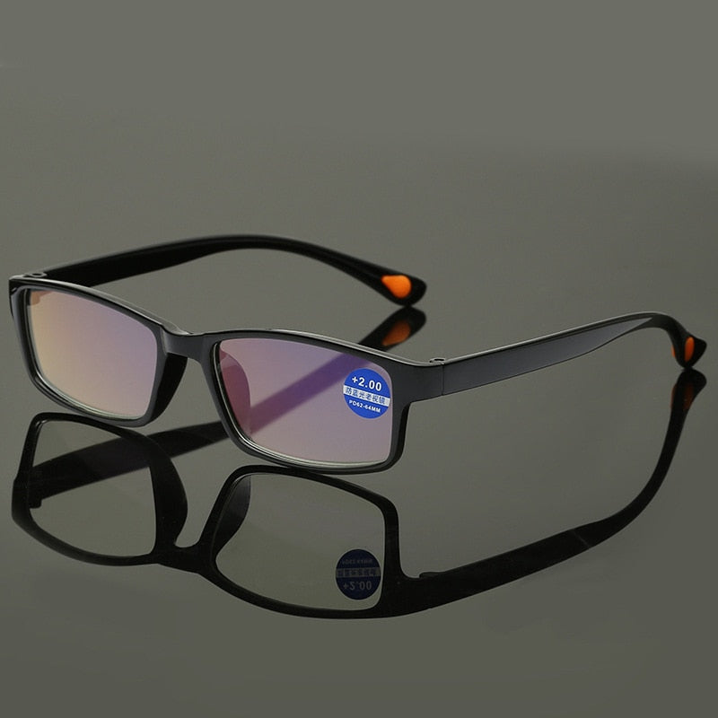 Iboode Unisex Tr90 Ultralight Anti Blue-Ray Reading Glasses Anti Blue Light Hyperopia +1.0 To +4.00 Reading Glasses Iboode   