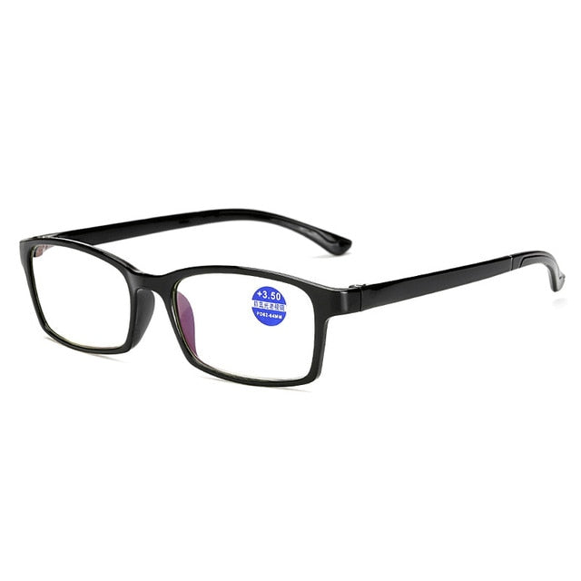 Iboode Unisex Tr90 Ultralight Anti Blue-Ray Reading Glasses Anti Blue Light Hyperopia +1.0 To +4.00 Reading Glasses Iboode +100 T6 