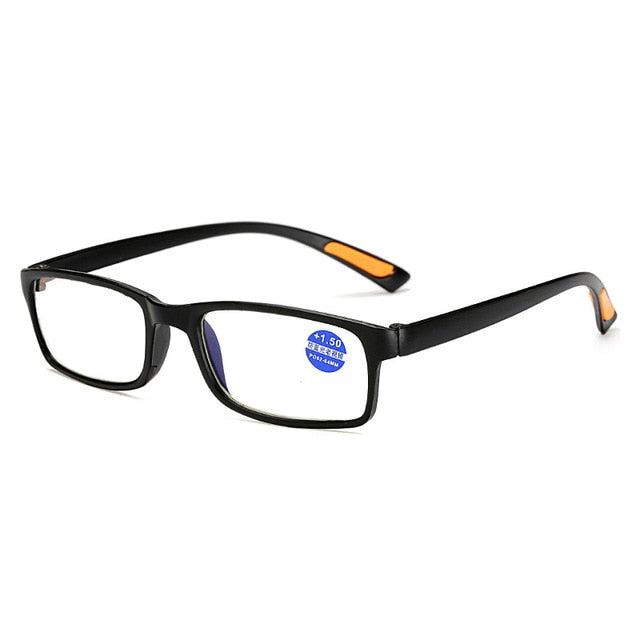 Iboode Unisex Tr90 Ultralight Anti Blue-Ray Reading Glasses Anti Blue Light Hyperopia +1.0 To +4.00 Reading Glasses Iboode +100 T7 