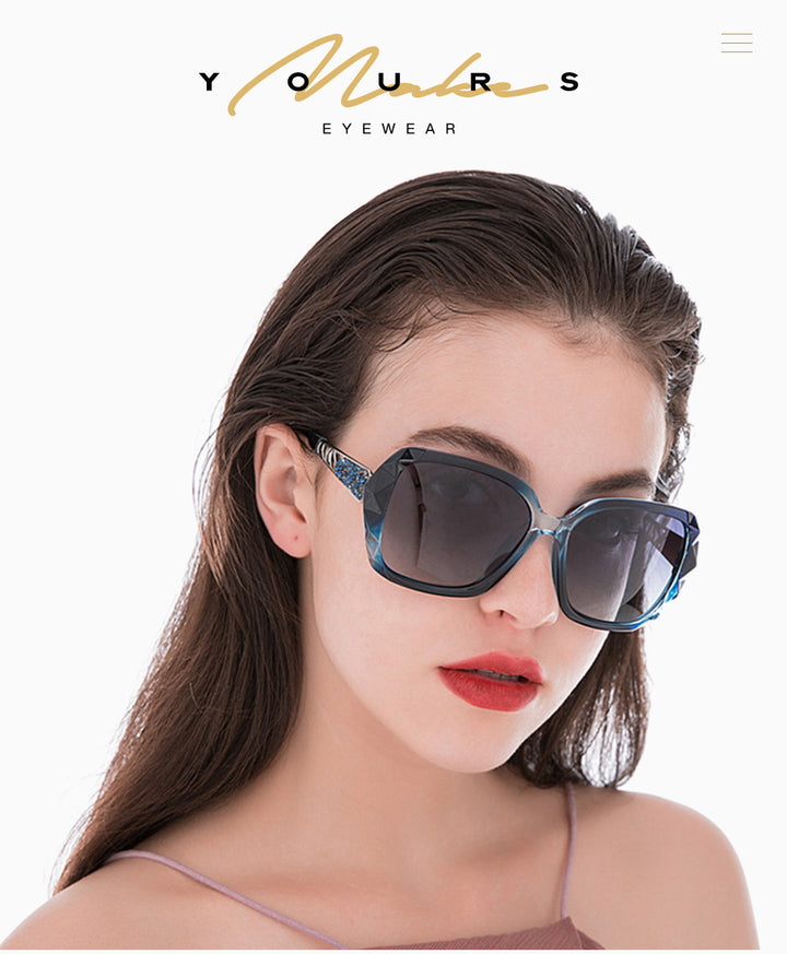 Luxury Brand Ladies Polarized Sunglasses Women Oversized Prismatic Eyewear Ac404 Sunglasses Luxury Brand   