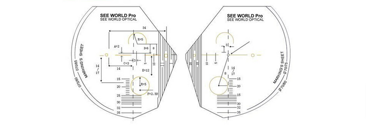 Brightzone 1.56 Index Exterior Progressive Multifocal Clear Lenses Lenses Brightzone Lenses   