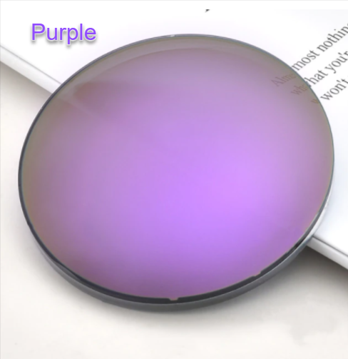 KatKani Aspherical Polarized Colorful Mirror Sunglass Single Vision Lenses Lenses KatKani Sunglass Lenses 1.50 Purple 