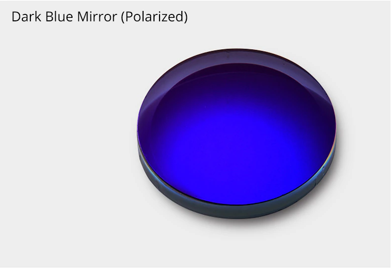 Ralferty 1.67 Index Single Vision Polarized Lenses Color Mirror Dark Blue Lenses Ralferty Lenses   