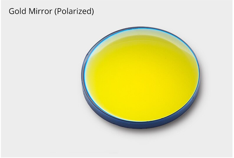 Ralferty 1.61 Index Single Vision Polarized Lenses Color Mirror Gold Lenses Ralferty Lenses   