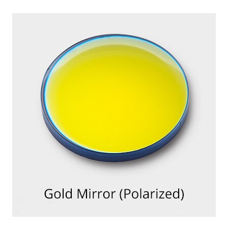 Ralferty 1.61 Index Single Vision Polarized Lenses Color Mirror Gold Lenses Ralferty Lenses   