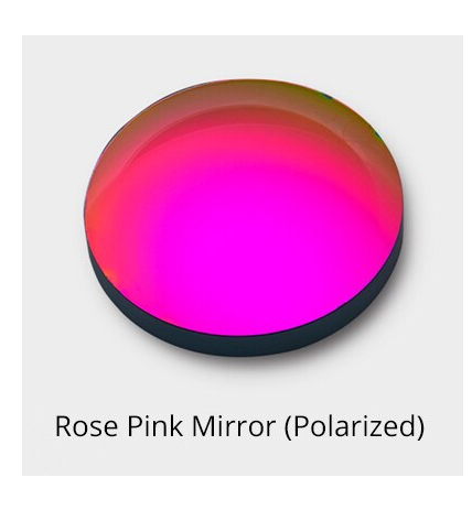 Ralferty 1.61 Index Single Vision Polarized Lenses Color Mirror Rose Pink Lenses Ralferty Lenses   