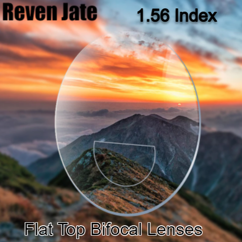 Reven Jate 1.56 Index Flat Top Bifocal Clear Lens Lenses Reven Jate Lenses   