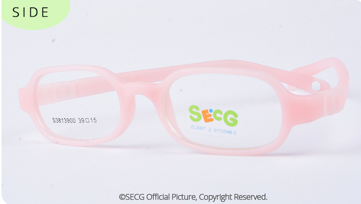 Secg Elewin Brand Unisex Children'S Silicone Framed Eyeglasses Boys Girls Trendy Resin Glasses 2813900 Frame Secg   