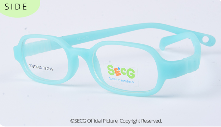 Secg Elewin Brand Unisex Children'S Silicone Framed Eyeglasses Boys Girls Trendy Resin Glasses 2813900 Frame Secg   