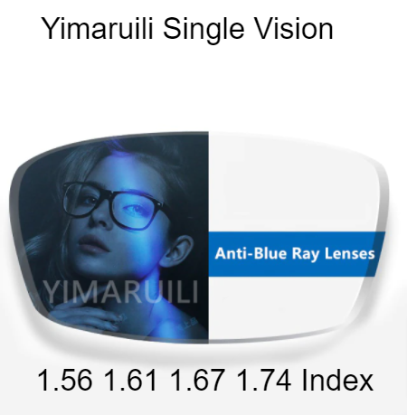 Yimaruili Single Vision Aspheric Anti Blue Light Clear Lenses Lenses Yimaruili Lenses   