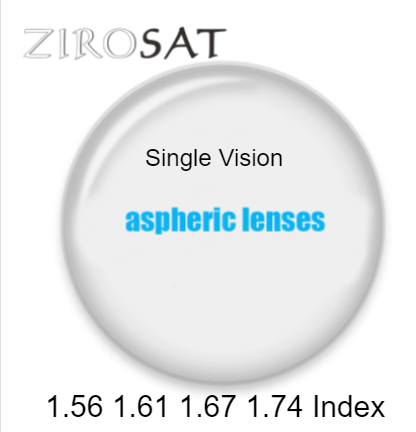 Zirosat Aspheric Single Vision Clear Lenses Lenses Zirosat Lenses   