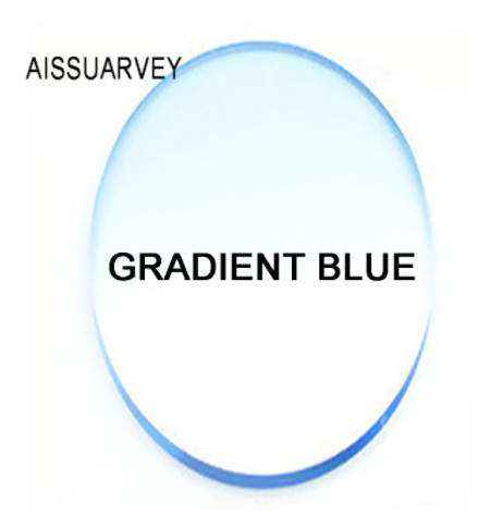 Aissuarvey MR-8 Aspheric Gradient Tint Lenses Lenses Aissuarvey Lenses 1.61 Gradient Blue 