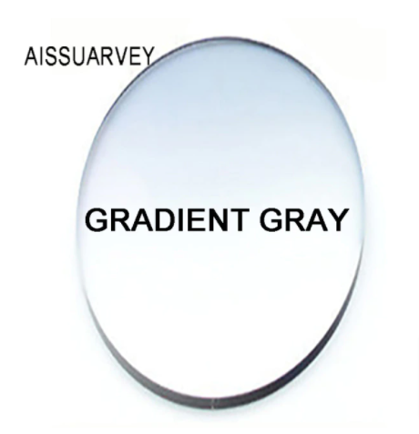 Aissuarvey MR-8 Aspheric Gradient Tint Lenses Lenses Aissuarvey Lenses 1.61 Gradient Gray 