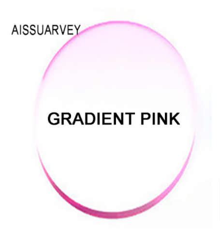 Aissuarvey MR-8 Aspheric Gradient Tint Lenses Lenses Aissuarvey Lenses 1.61 Gradient Pink 