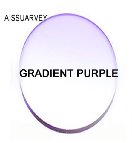 Aissuarvey MR-8 Aspheric Gradient Tint Lenses Lenses Aissuarvey Lenses 1.61 Gradient Purple 