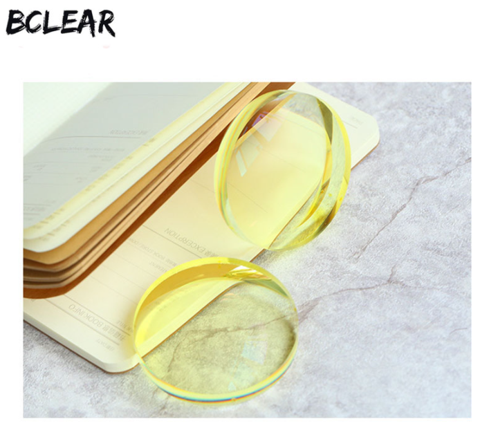 BCLEAR 1.49 Index Polarized Sunglass Myopic Lenses Color Night Vision Yellow Lenses Bclear Lenses   